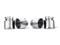 Akrapovic TP-T/P/2 Akrapovic 09-14 BMW X5M (E70) Tail Pipe Set (Titanium) - Fits 2010-2014 BMW X6