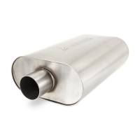 Mishimoto MMEXH-MF-25CCBR Mishimoto Universal Muffler with 2.5in Center Inlet/Outlet - Brushed