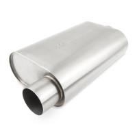 Mishimoto MMEXH-MF-3COBR Mishimoto Universal Muffler with 3.0in Offset Inlet/Outlet - Brushed
