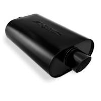 Mishimoto MMEXH-MF-AT-3CCBK Mishimoto Muffler with 3in Center Inlet/Outlet - Angled Tip - Black