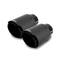 Mishimoto MMEXH-TIP-CFD25BK Mishimoto 2x Carbon Fiber Muffler Tip 2.5in Inlet 3.5in Outlet Black
