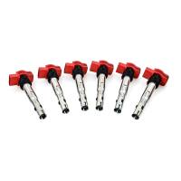 Mishimoto MMIG-VW-0606 Mishimoto 06-08 VW/Audi Six Cylinder Ignition Coil Set - Fits select 2005-2019 Audi, Volkswagen applications