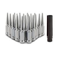 Mishimoto MMLG-SP1215-20CH Mishimoto Steel Spiked Lug Nuts M12x1.5 20pc Set - Chrome