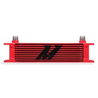 Mishimoto MMOC-10RD Mishimoto Universal 10 Row Oil Cooler - Red