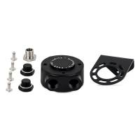 Mishimoto MMOC-RFH-M22BK Mishimoto M22 x 1.5 - Remote Oil Filter Mount - Black