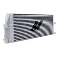Mishimoto MMOC-SSO-17SL Mishimoto Heavy-Duty Oil Cooler - 17in. Same-Side Outlets - Silver
