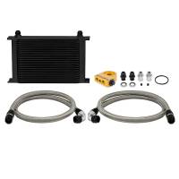 Mishimoto MMOC-UHTBK Mishimoto Universal Thermostatic 25 Row Oil Cooler Kit (Black Cooler)