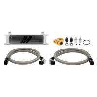 Mishimoto MMOC-UT Mishimoto Universal Thermostatic 10 Row Oil Cooler Kit - Silver