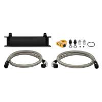 Mishimoto MMOC-UTBK Mishimoto Universal Thermostatic 10 Row Oil Cooler Kit - Black