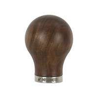 Mishimoto MMSK-WD-RWN Mishimoto Round Steel Core Wood Shift Knob - Walnut