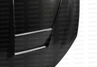 Seibon - Seibon Carbon HD1011VWGTIB-DV Seibon 10-11 VW Golf GTI 5K/MK6 DV Carbon Fiber Hood w/ Shaved Emblem - Image 4