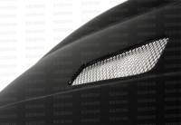 Seibon Carbon HD1011VWGTIB-TM Seibon 10-11 VW Golf GTI 5K/MK6 TM Carbon Fiber Hood w/ Shaved Emblem