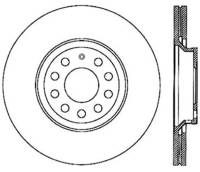 Stoptech - Stoptech 126.33113CSL StopTech Power Slot 09 VW CC (Passat CC) / 06-09 Passat (ex Syncro) Left Rear CRYO-STOP Slotted Rot - Image 2