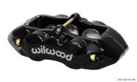 Wilwood 120-11711-BK Wilwood Caliper-D8-6 R/H Front Black 1.88/1.38/1.25in Pistons 1.25in Disc