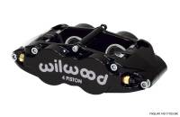 Wilwood 120-11783-BK Wilwood Caliper-Narrow Superlite 4R - Black 1.25/1.25in Pistons 1.10in Disc