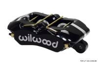 Wilwood 120-12160-BK Wilwood Caliper-Dynapro Low-Profile 5.25in Mount - Blk Pwd 1.12in Pistons .81in Disc