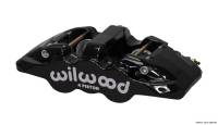 Wilwood 120-13286-BK Wilwood Caliper-Aero4-L/H - Black 1.88/1.62in Pistons 1.25in Disc