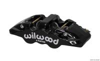 Wilwood 120-13294-BK Wilwood Caliper-Aero6-L/H - Black 1.75/1.38/1.38in Pistons 1.25in Disc