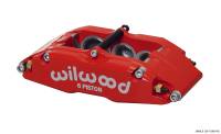 Wilwood 120-13383-RD Wilwood Caliper-BNSL6-LH-Red 1.62/1.12/1.12in Pistons 1.10in Disc