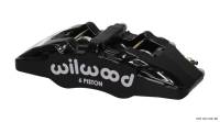 Wilwood 120-13431-BK Wilwood Caliper-Forged Dynapro 6 5.25in Mount-L/H 1.62/1.38in/1.38in Pistons .38in Disc