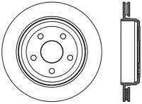 Stoptech 126.58007SL StopTech Slotted Sport Brake Rotor 11-17 Jeep Grand Cherokee (Excludes SRT8)