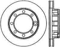 Stoptech 126.68001CSL StopTech 71-86 Chevrolet K20 Suburban Cryo Slotted Front Left Sport Brake Rotor