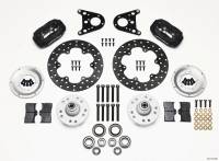 Wilwood 140-1015-BD Wilwood Forged Dynalite Front Drag Kit Drilled Rotor Art Morrison Strut
