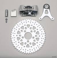 Wilwood 140-10181 Wilwood Brake Kit GP310 R/H Sprocket Rear Chrome 51 Tooth