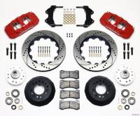Wilwood 140-10641-DR Wilwood AERO6 Front Hub Kit 14.00 Drilled-Red WWE ProSpindle