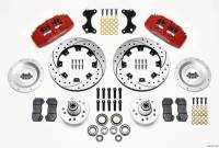 Wilwood 140-10741-DR Wilwood Dynapro 6 Front Hub Kit 12.19in Drilled Red WWE ProSpindle
