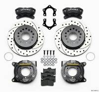 Wilwood 140-10767-D Wilwood Forged Dynalite P/S Park Brake Kit Drilled Mopar/Dana 2.50in Off w/Snap Ring Bearing