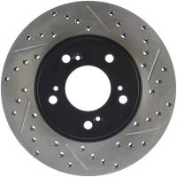 Stoptech 127.40026L StopTech 97-01 Acura Integra Type R / 97-01 Honda CR-V Slotted & Drilled Left Front Rotor