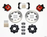 Wilwood 140-10885-R Wilwood Combination Parking Brake Rear Kit 11.75in Red Mini Cooper (Requires 17in Wheels)