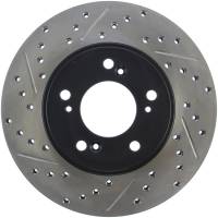 Stoptech - Stoptech 127.40026R StopTech 97-01 Acura Integra Type R / 97-01 Honda CR-V Slotted & Drilled Right Front Rotor - Image 2