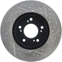 Stoptech - Stoptech 127.40026R StopTech 97-01 Acura Integra Type R / 97-01 Honda CR-V Slotted & Drilled Right Front Rotor - Image 3