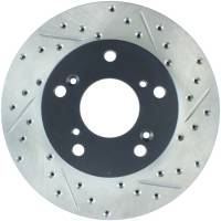 Stoptech 127.40056L StopTech 02-06 Acura RSX Slotted & Drilled Left Front Rotor