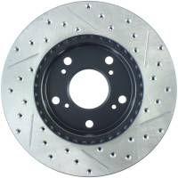 Stoptech - Stoptech 127.40056R StopTech 02-06 Acura RSX Slotted & Drilled Right Front Rotor - Image 3