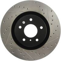 Stoptech 127.42076L StopTech Slotted & Drilled Sport Brake Rotor