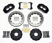 Wilwood 140-10968-D Wilwood Narrow Superlite 6R Front Hat Kit 13.06in Drilled Backdraft Cobra (BMW E36 Based)