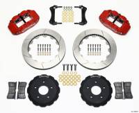 Wilwood 140-10968-R Wilwood Narrow Superlite 6R Front Hat Kit 13.06in Red Backdraft Cobra (BMW E36 Based)