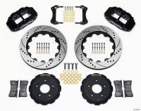 Wilwood 140-10969-D Wilwood Narrow Superlite 6R Front Hat Kit 14.00in Drilled Backdraft Cobra (BMW E36 Based)