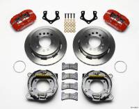 Wilwood 140-11386-R Wilwood Dynapro Low-Profile 11.00in P-Brake Kit - Red Mopar/Dana 2.50in Off w/Snap Ring Bearing