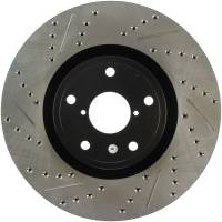 Stoptech - Stoptech 127.47022R StopTech 05-10 Subaru Impreza WRX/STi Slotted & Drilled Right Front Rotor - Image 2