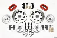Wilwood 140-11547-DR Wilwood Forged Dynalite Front Kit 12.19in Drill-Red Magnum Force Drop Spindle