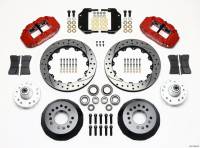 Wilwood 140-11548-DR Wilwood Narrow Superlite 6R Front Hub Kit 12.88in Drill Red Magnum Force Drop Spindle