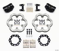 Wilwood 140-11809 Wilwood GP320 Front Kit Top Mount 10.50in SuperAlloy Vntd Rtr Asph Midget