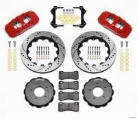 Wilwood 140-11974-DR Wilwood AERO6 Front Hat Kit 14.00 Drilled Red 99-06 BMW E46