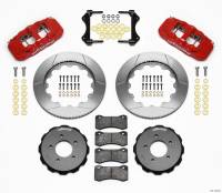 Wilwood 140-11974-R Wilwood AERO6 Front Hat Kit 14.00 Red 99-06 BMW E46