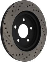 Stoptech 127.61087L StopTech 05-10 Ford Mustang Slotted & Drilled Left Rear Rotor