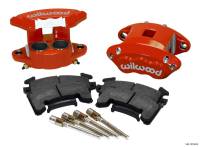 Wilwood 140-12100-R Wilwood D154 Front Caliper Kit - Red 1.62 / 1.62in Piston 0.81in Rotor
